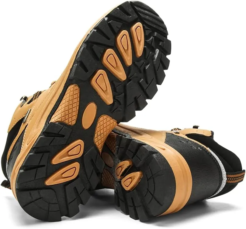 Veslexth Mens Snow Boots Insulated Waterproof Winter Shoes Non-slip Outdoor with Removable Lining for Men Fur Lined Casual Hiking Lightweight Anti-Slip Water-Resistant Footwear