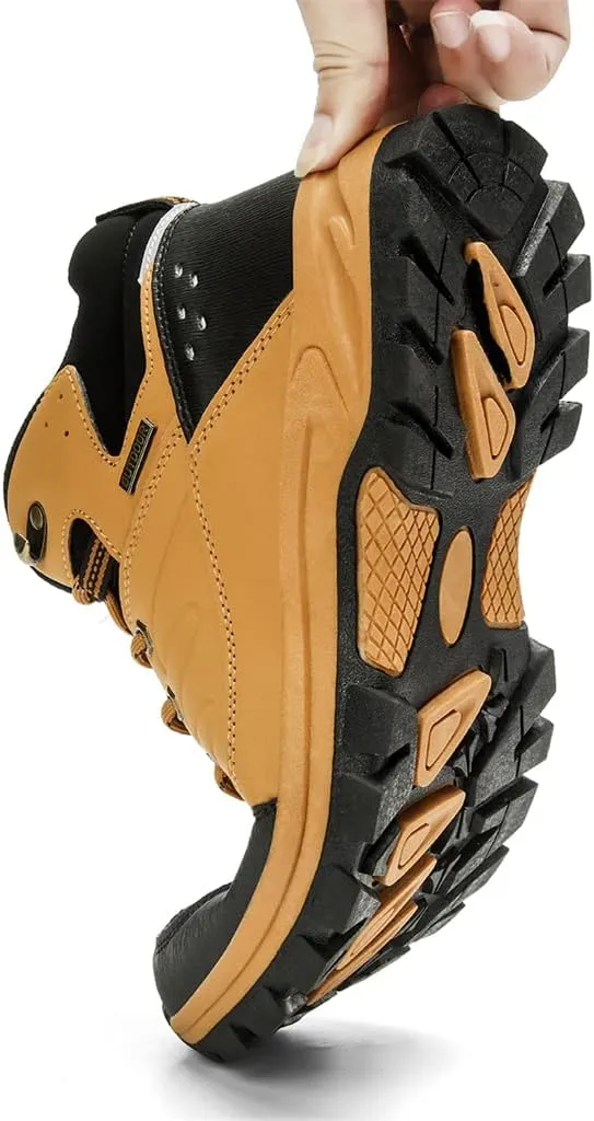 Veslexth Mens Snow Boots Insulated Waterproof Winter Shoes Non-slip Outdoor with Removable Lining for Men Fur Lined Casual Hiking Lightweight Anti-Slip Water-Resistant Footwear