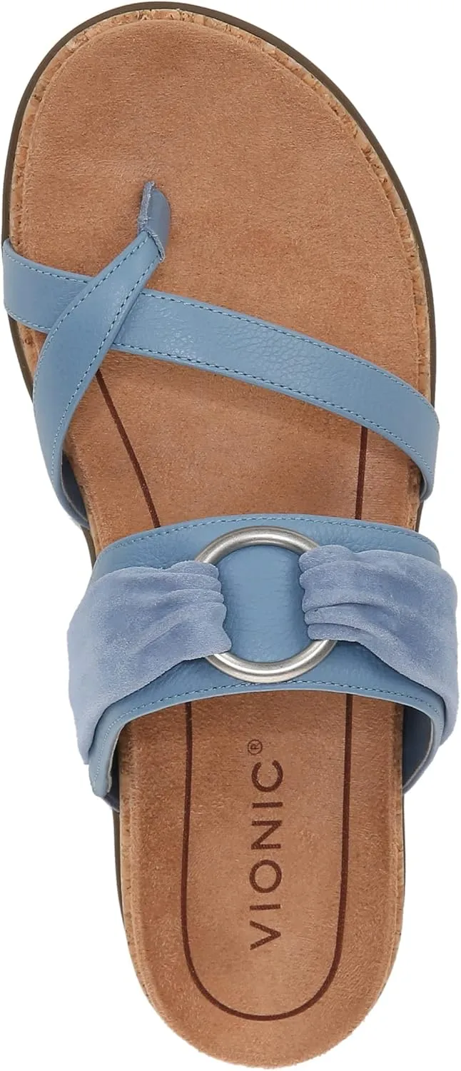 Vionic Women's Copal Landyn Strappy Comfort Sandals- Supportive Comfortable Sandals That Includes a Concealed Orthotic Insole That Provides Arch Support, Stability, and Cushion, Sizes 5-12