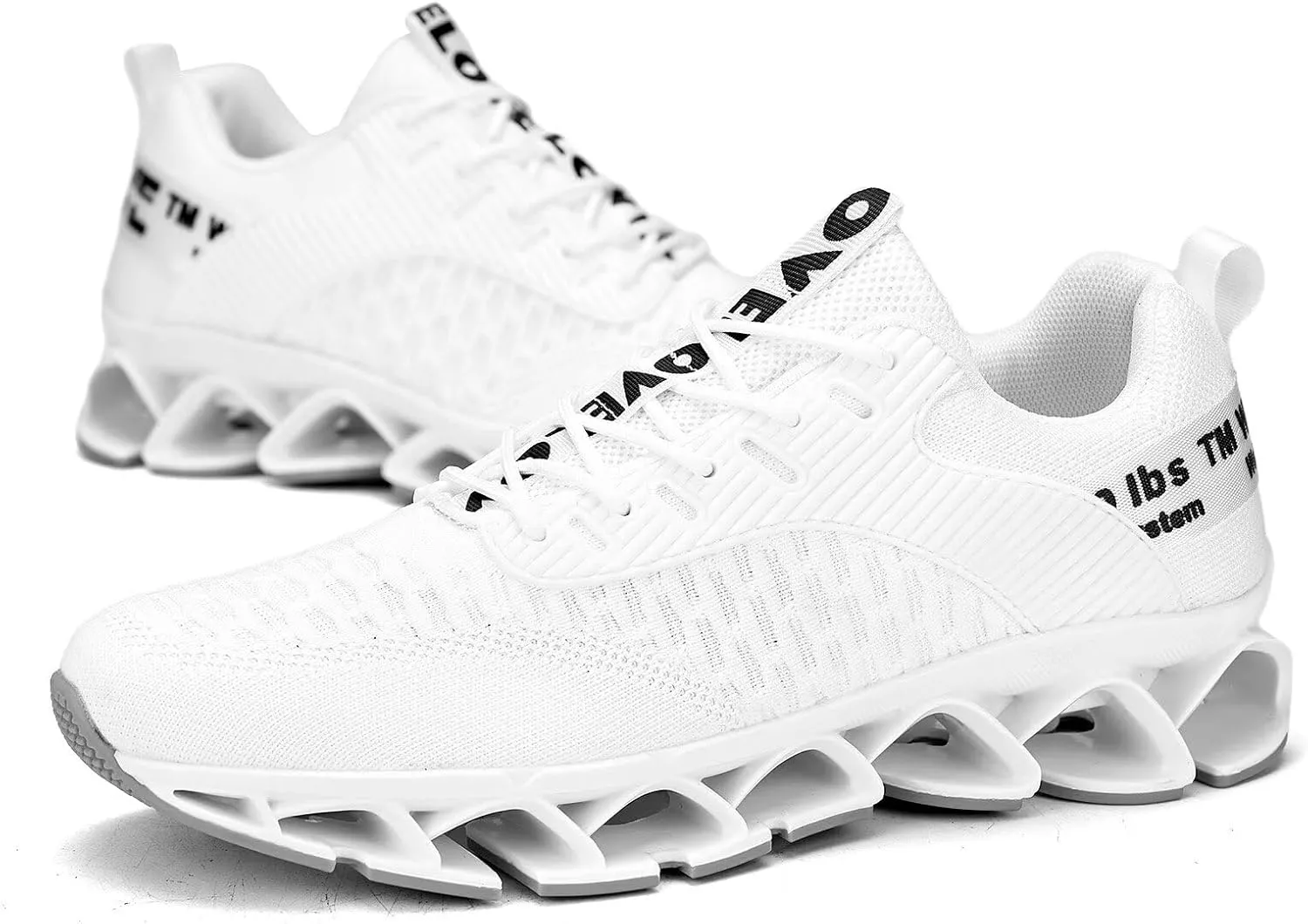 Vooncosir Men's Fashion Sneakers Breathable Mesh Running Shoes Blade Non Slip Soft Sole Casual Athletic Walking Shoes
