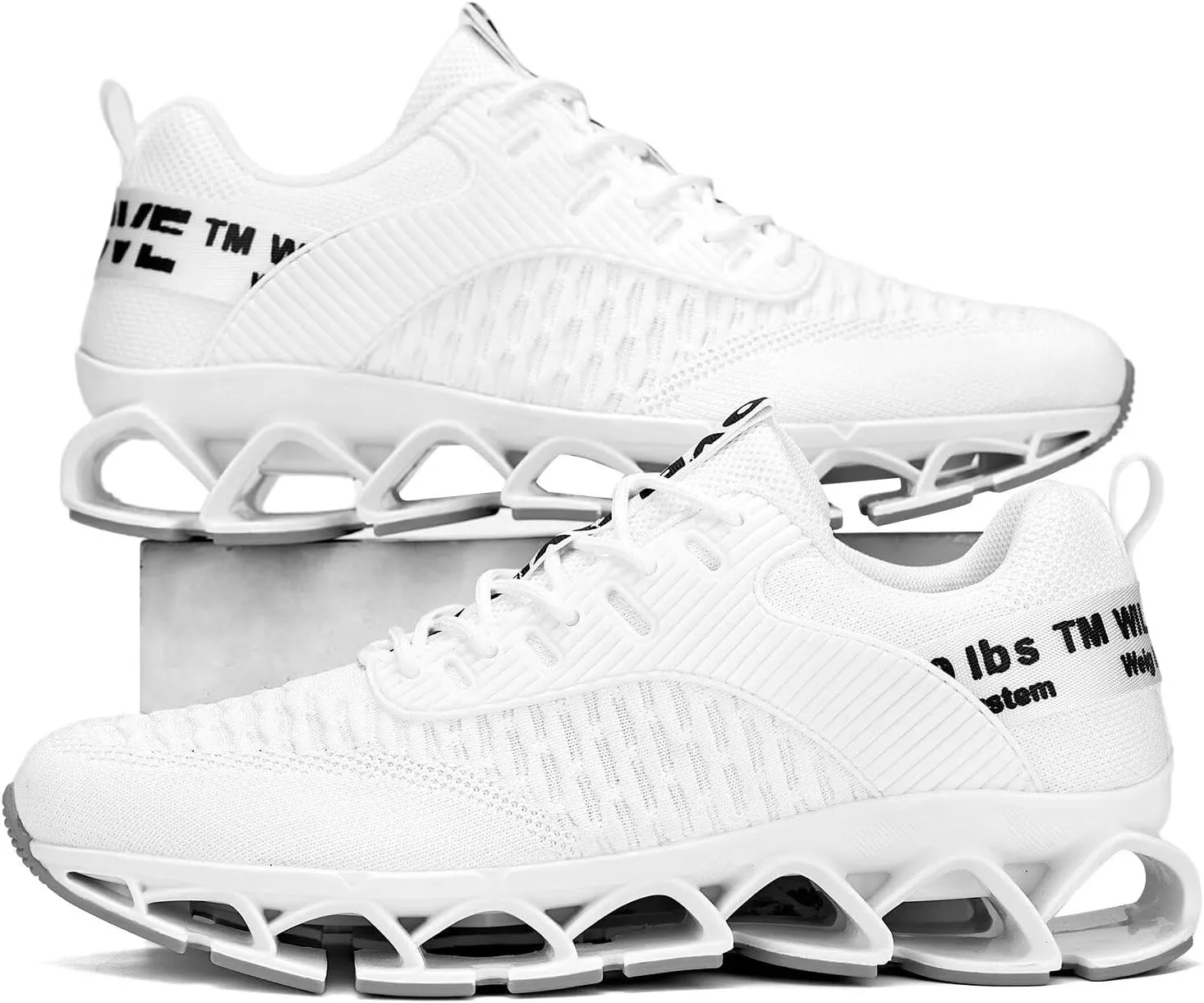 Vooncosir Men's Fashion Sneakers Breathable Mesh Running Shoes Blade Non Slip Soft Sole Casual Athletic Walking Shoes