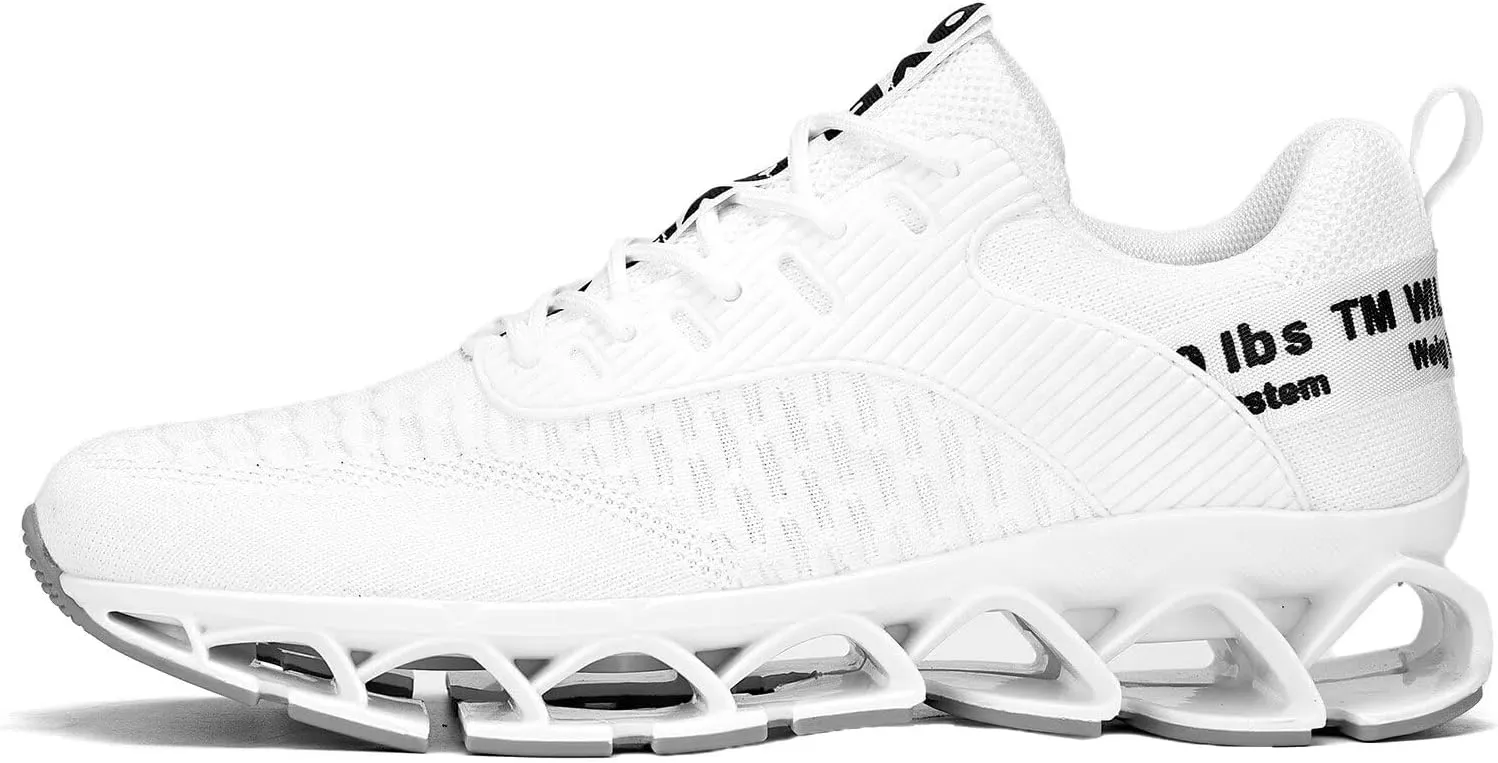 Vooncosir Men's Fashion Sneakers Breathable Mesh Running Shoes Blade Non Slip Soft Sole Casual Athletic Walking Shoes