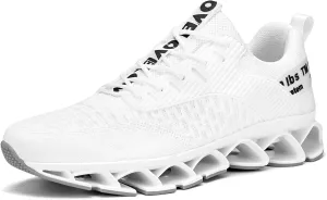 Vooncosir Men's Fashion Sneakers Breathable Mesh Running Shoes Blade Non Slip Soft Sole Casual Athletic Walking Shoes
