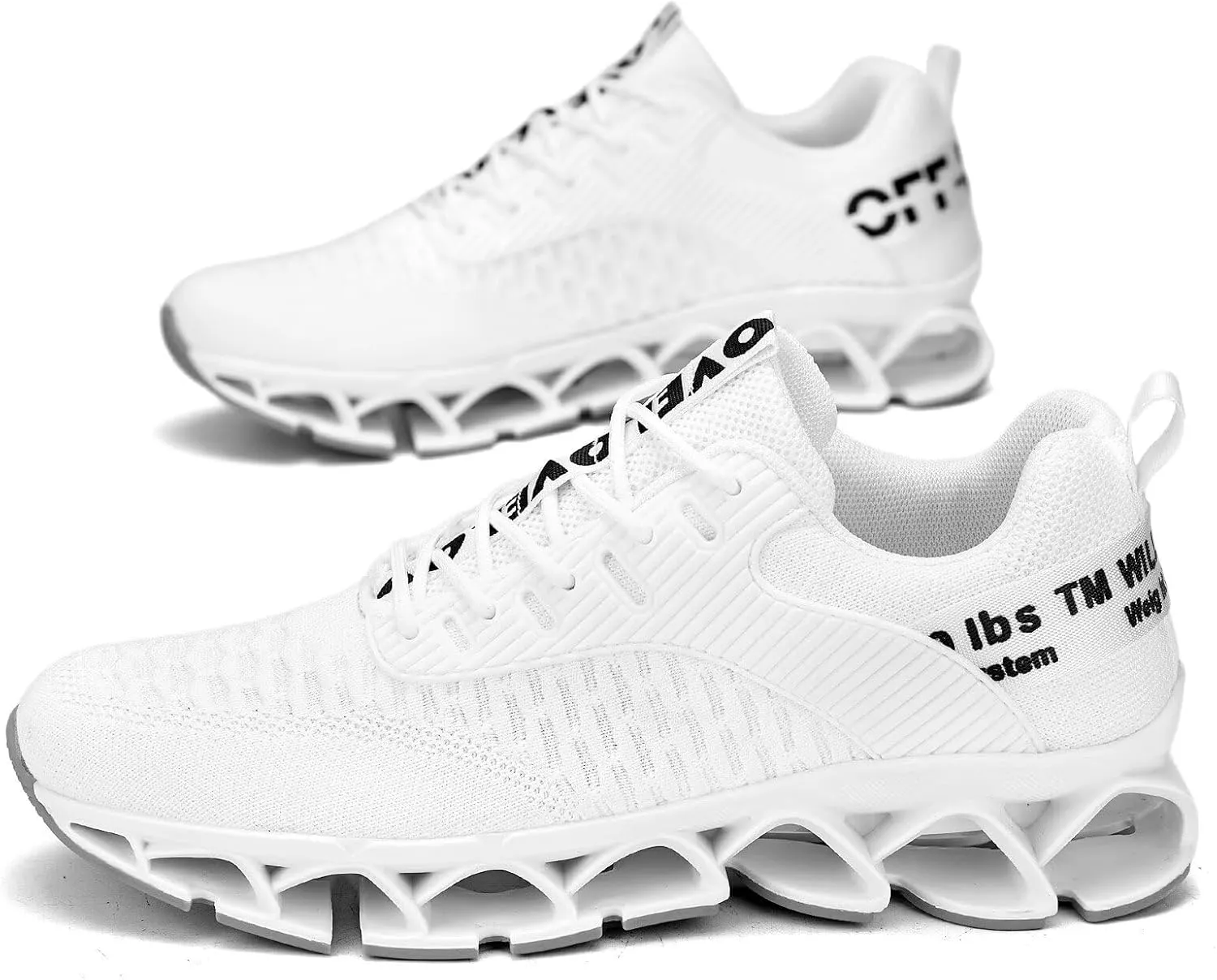 Vooncosir Men's Fashion Sneakers Breathable Mesh Running Shoes Blade Non Slip Soft Sole Casual Athletic Walking Shoes