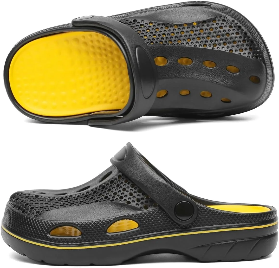 VZQ Women and Men Arch Support Clogs Slip-on Garden Shoes Outdoor Beach Slippers Sandals with Plantar Fasciitis Feet Cushion Insoles