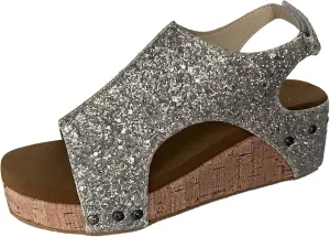Wedge Sandals for Women Dressy Summer,Womens Espadrilles Platform Wedges Mid Heel Leather Sandals Buckle Open Toe Ankle Strap Comfortable Casual Summer Shoes