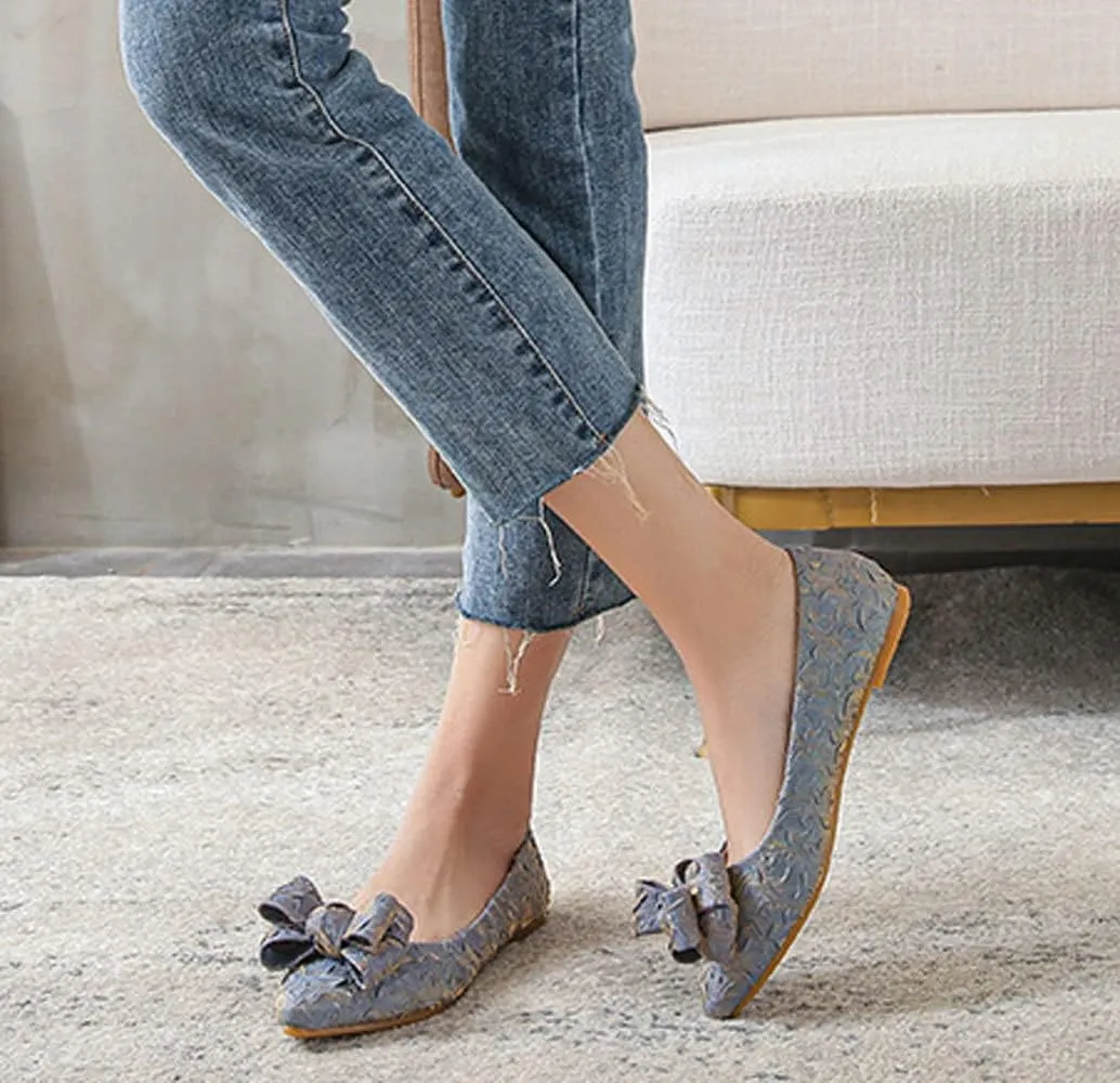WENJIAZHIZHI Womens Pleated Satin Ballet Flats Pointed Toe Slip-On Loafers Shoes for Women Flats Dressy Shoes Comfortable