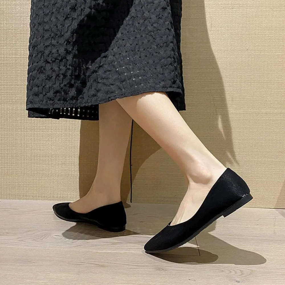 WENJIAZHIZHI Women's Satin Flats Wedding Dressy Shoes Elegant Slip-On Loafers Ballet Flats for Women Work Dressy Casual