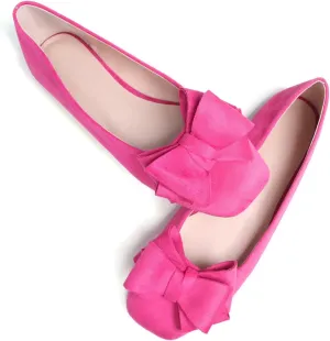 WENJIAZHIZHI Women's Square Toe Bowknot Ballet Flats Comfortable Slip-On Casual Loafers Walking Flat Dress Shoes
