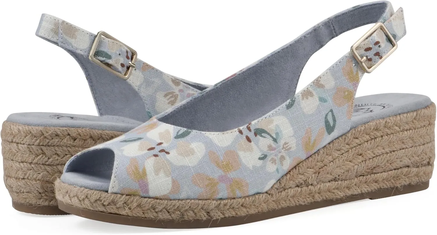 WHITE MOUNTAIN Women's Maize Espadrille Wedge Sandal