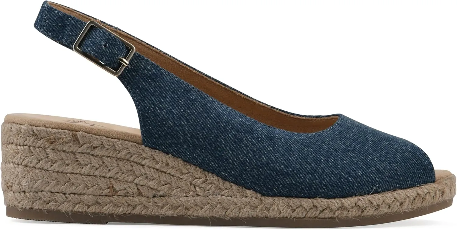 WHITE MOUNTAIN Women's Maize Espadrille Wedge Sandal