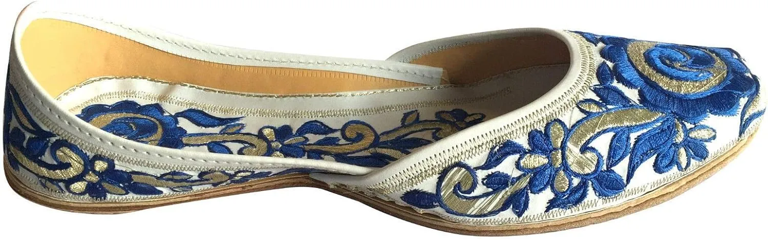 Women Flat Ballerina Comfortable Punjabi Jutti Khussa Shoes Ethnic Loafers Pumps