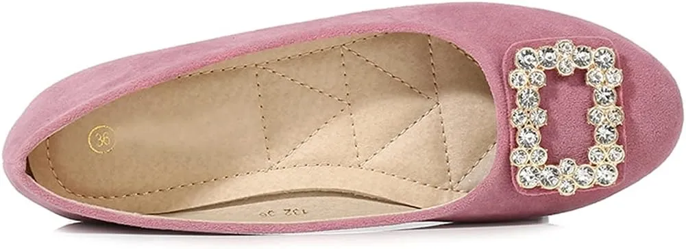 Women Loafers Flat Shoes Rhinestone Bow Summer Slip ons