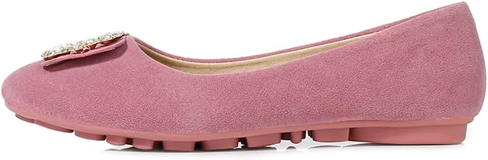 Women Loafers Flat Shoes Rhinestone Bow Summer Slip ons