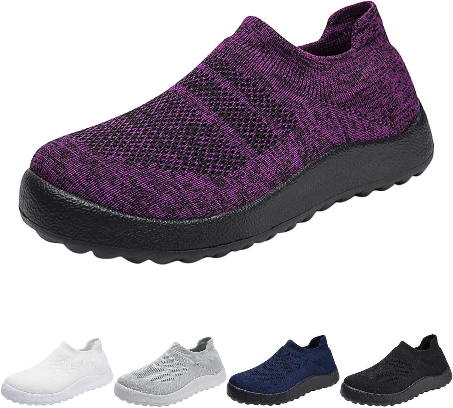 Women's Athletic Walking Shoes Slip On Casual Mesh Walking Shoes Women Arch Support Men's Casual Shoes Fashion Sneakers 2025 White Tennis Shoe Loafers Dress Shoe