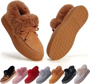 Women's Boots Round Head Thick Sole Orthopedic Arch-Support Wool Thick Warm Cotton Shoes