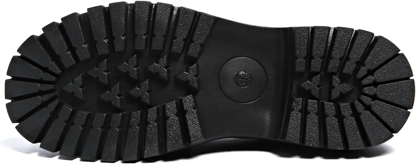 Women's Bow Platform Loafers - Spring Slip-On Chunky Heel Shoes for Business Casual, Office Work & Everyday Wear