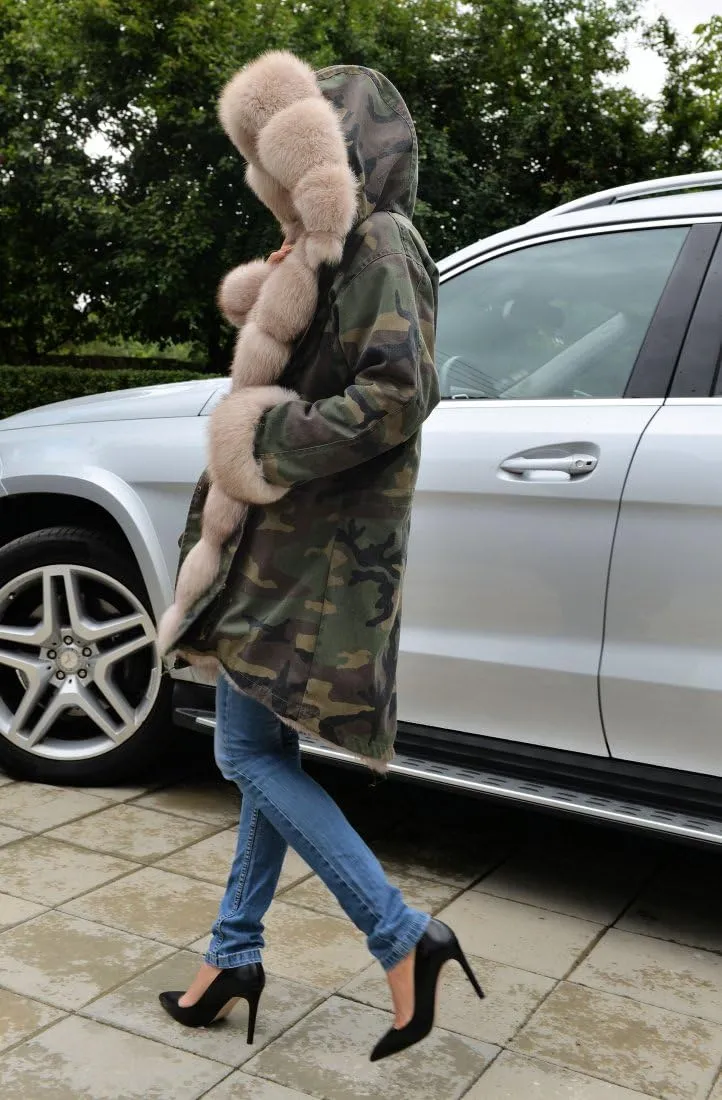 Women's Faux Fur Lined Coat Hooded Warm Winter Outwear Thicken Jackets Parka Long Cardigan
