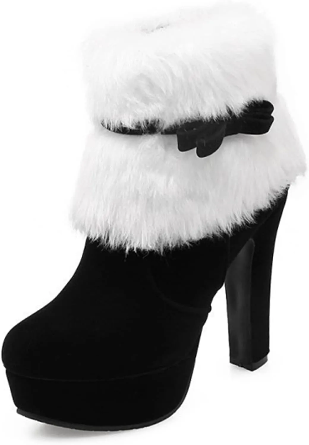 Women's Fur Lined Christmas Ankle Boots