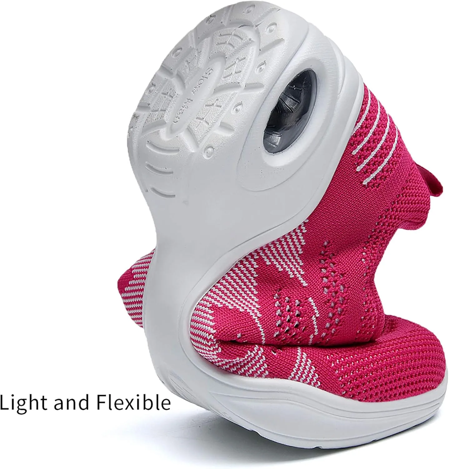 Women's Jazz Shoes Lace-up Sneakers - Breathable Air Cushion Lady Split Sole Athletic Walking Dance Shoes Platform