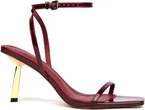 Women's Lace Up Heeled Sandals Stiletto Heels Adjustable Ankle Strap Square Open Toe Slingback Party Shoes