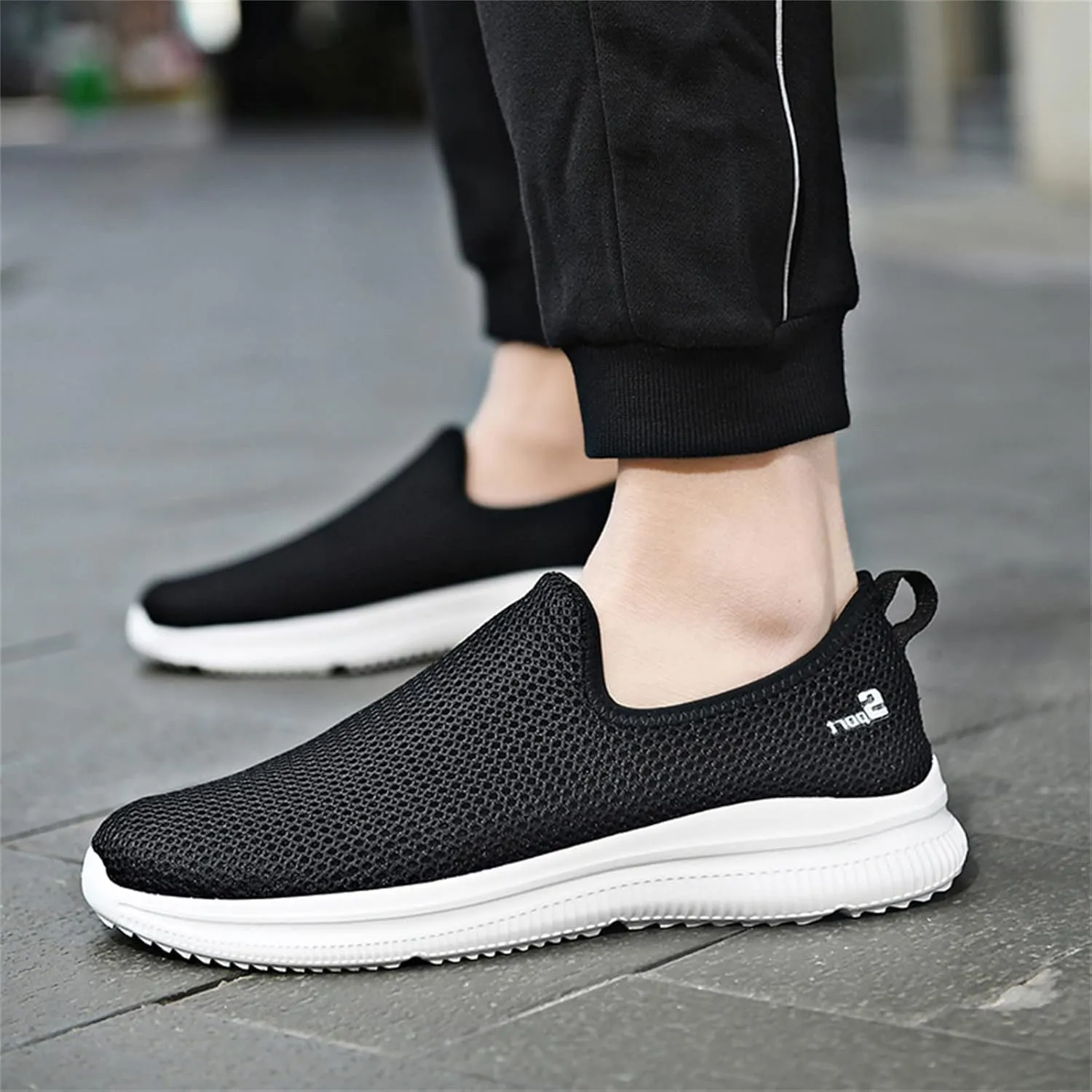 Womens Ladies Walking Running Shoes Slip On Lightweight Mens Running Shoes Mesh Women Casual Shoes Walking Sneakers Brown Tennis Shoe Casual Loafers