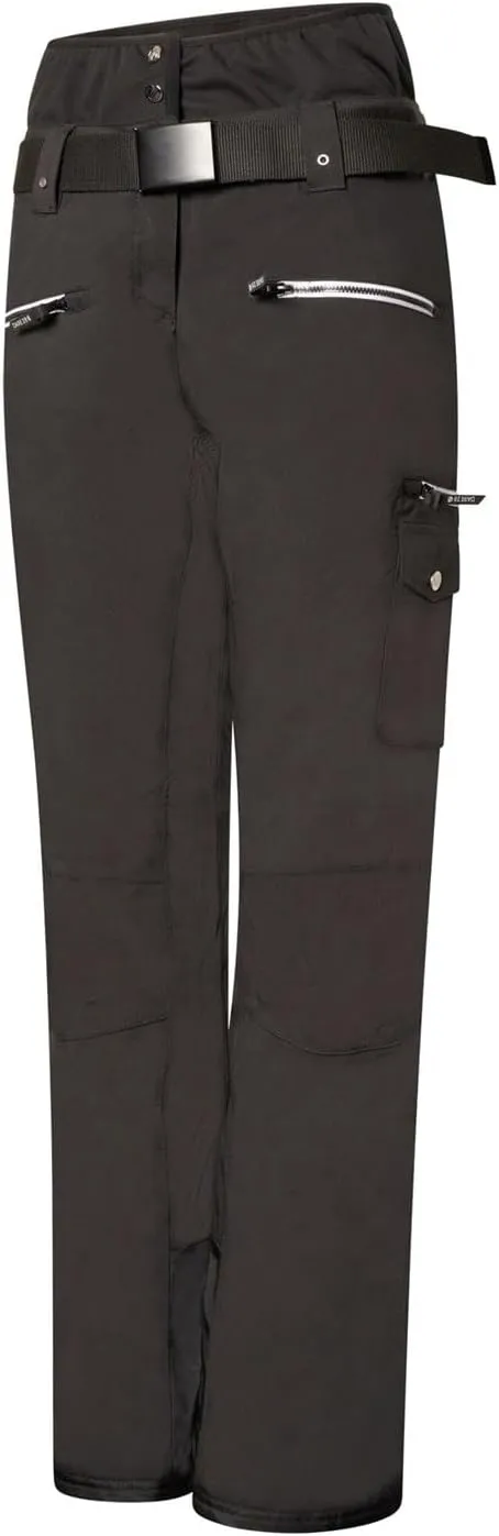 Women's Liberty Ii Waterproof, Insulated and Breathable Ski Pants with Glued-Seams and Integrated Dungarees Gaiters