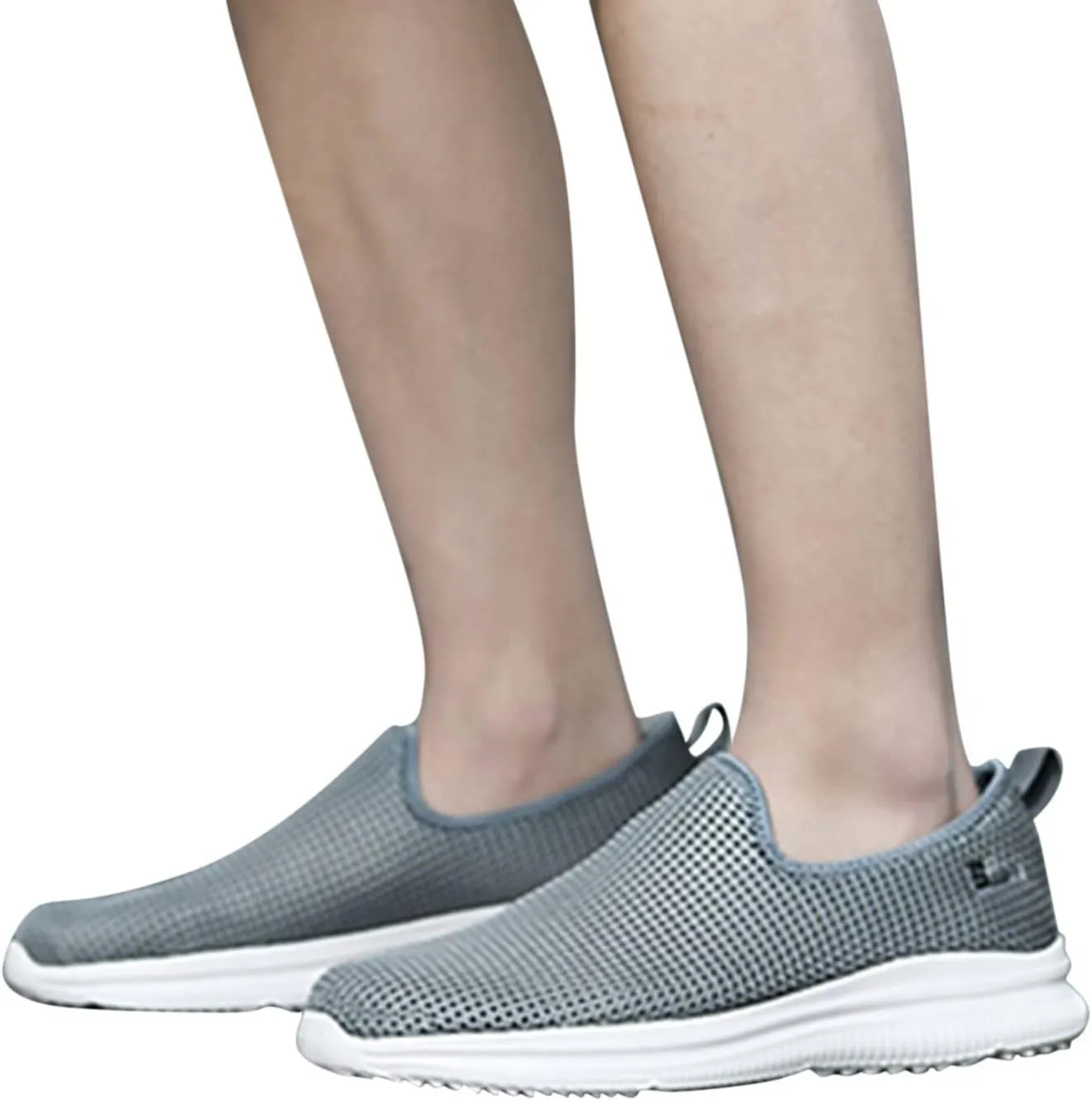 Women's Lightweight Slip On Walking Running Shoes Non Slip Work Shoes Women Slip On Men's Casual Dress Shoes Chunky Sneakers White Tennis Shoe White Loafers