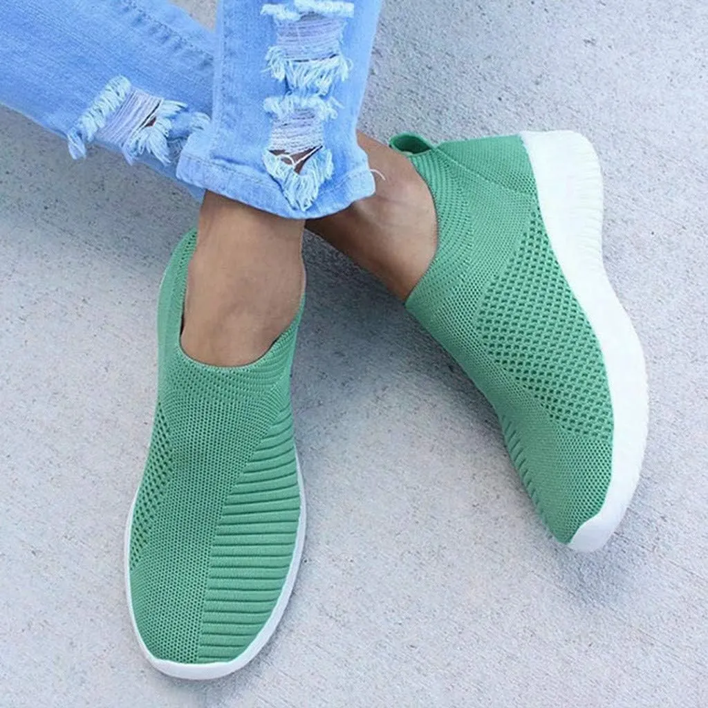 Women's Lightweight Slip On Walking Running Shoes Slip On Shoes Women Sports Casual Shoes for Fall Women's Fashion Sneakers Platform Tennis Shoe Trainers Shoe