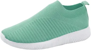 Women's Lightweight Slip On Walking Running Shoes Slip On Shoes Women Sports Casual Shoes for Fall Women's Fashion Sneakers Platform Tennis Shoe Trainers Shoe