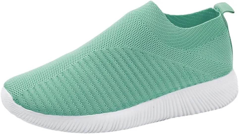 Women's Lightweight Slip On Walking Running Shoes Slip On Shoes Women Sports Casual Shoes for Fall Women's Fashion Sneakers Platform Tennis Shoe Trainers Shoe