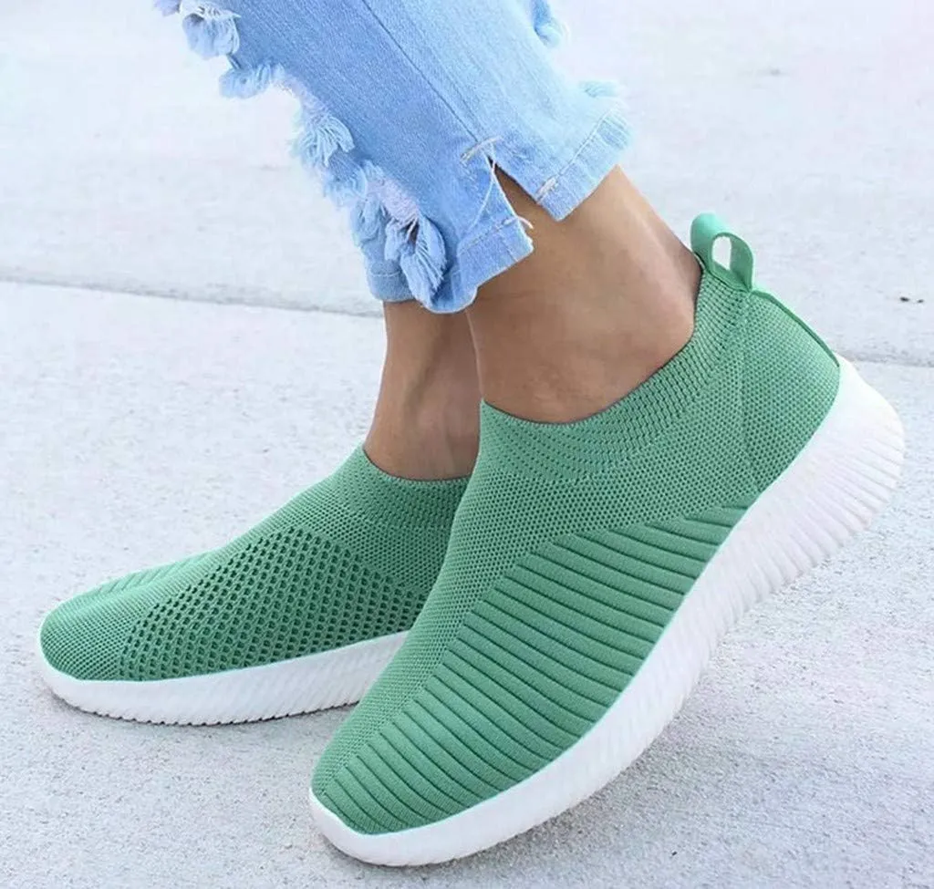 Women's Lightweight Slip On Walking Running Shoes Slip On Shoes Women Sports Casual Shoes for Fall Women's Fashion Sneakers Platform Tennis Shoe Trainers Shoe