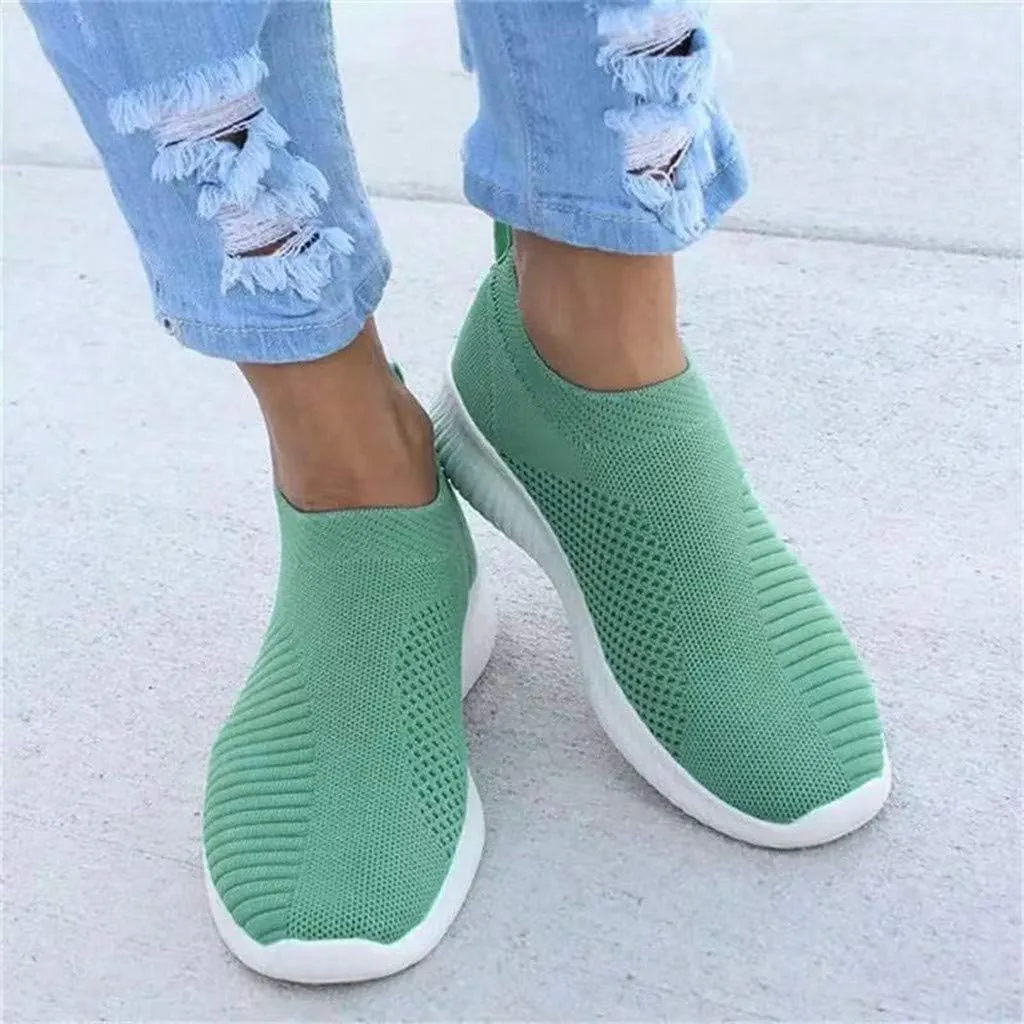 Women's Lightweight Slip On Walking Running Shoes Slip On Shoes Women Sports Casual Shoes for Fall Women's Fashion Sneakers Platform Tennis Shoe Trainers Shoe