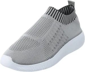 Womens Orthopedic Slip On Casual Shoes Walking Sneakers with Arch Support Comfortable Loafers Plantar Fasciitis Relief Foot Pain Diabetic Feet