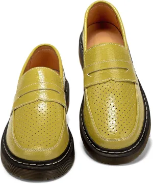 Women's Penny Loafers Breathable Perforated Loafers for Women