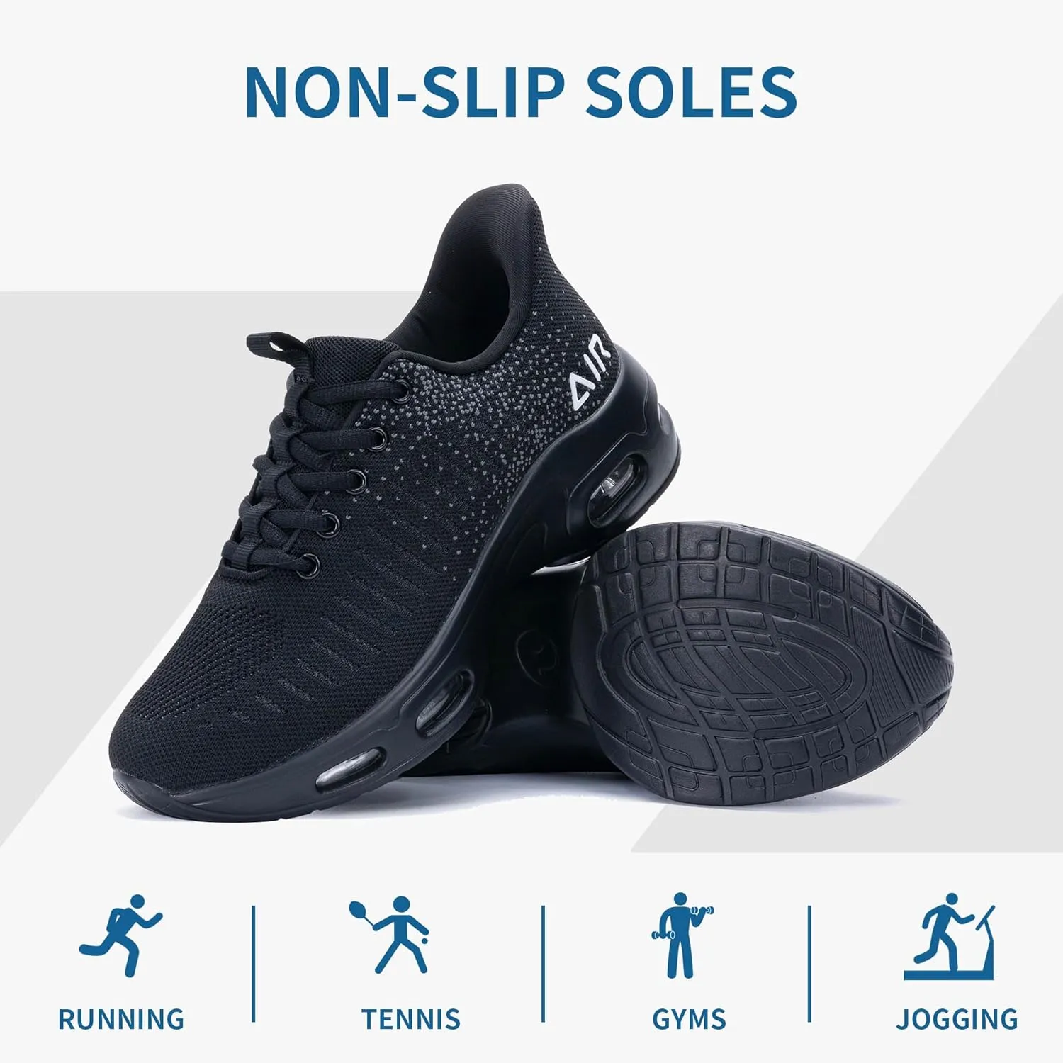 Womens Running Shoes Air Tennis Sneakers Slip On Athletic Shoes for Walking Gym Fitness