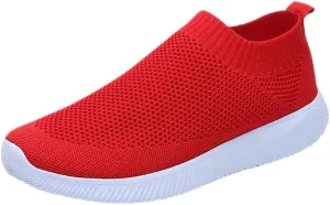 Womens Running Shoes Lightweight Tennis Shoes Non Slip Mens Dress Shoes Slip On White Casual Shoes Waterproof Sneakers Steel Toe Tennis Shoe Casual Loafers