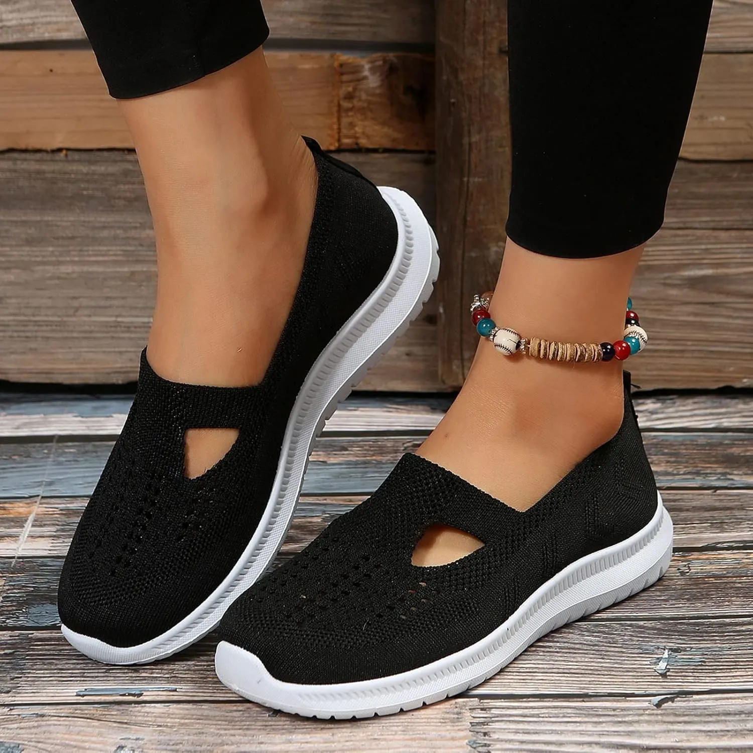 Womens Slip On Loafers Casual Comfortable Walking Shoes Lightweight Canvas Sneakers Non Slip Flat Flats