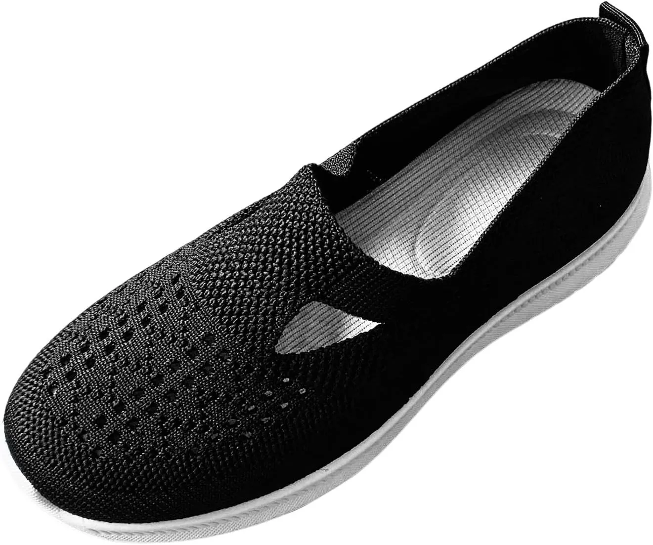 Womens Slip On Loafers Casual Comfortable Walking Shoes Lightweight Canvas Sneakers Non Slip Flat Flats