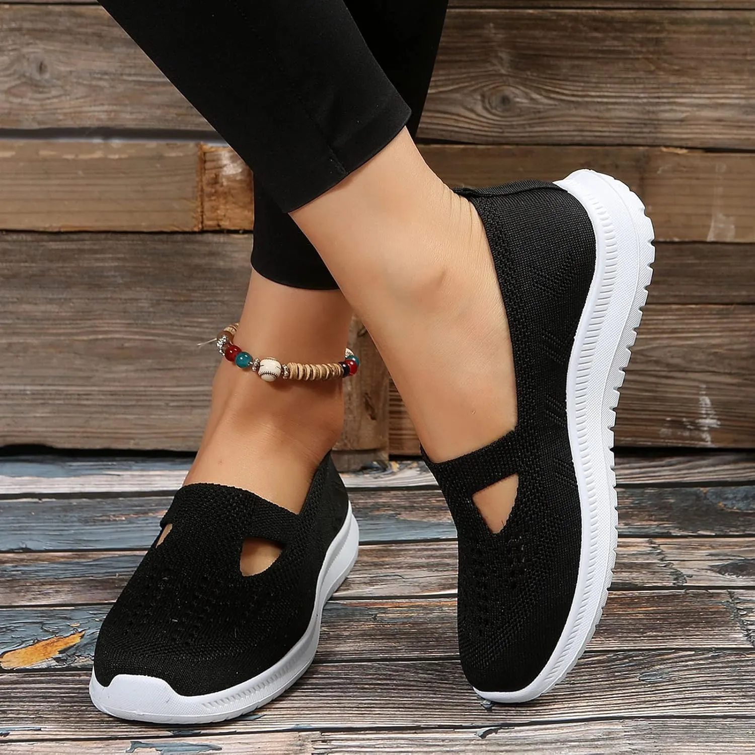 Womens Slip On Loafers Casual Comfortable Walking Shoes Lightweight Canvas Sneakers Non Slip Flat Flats