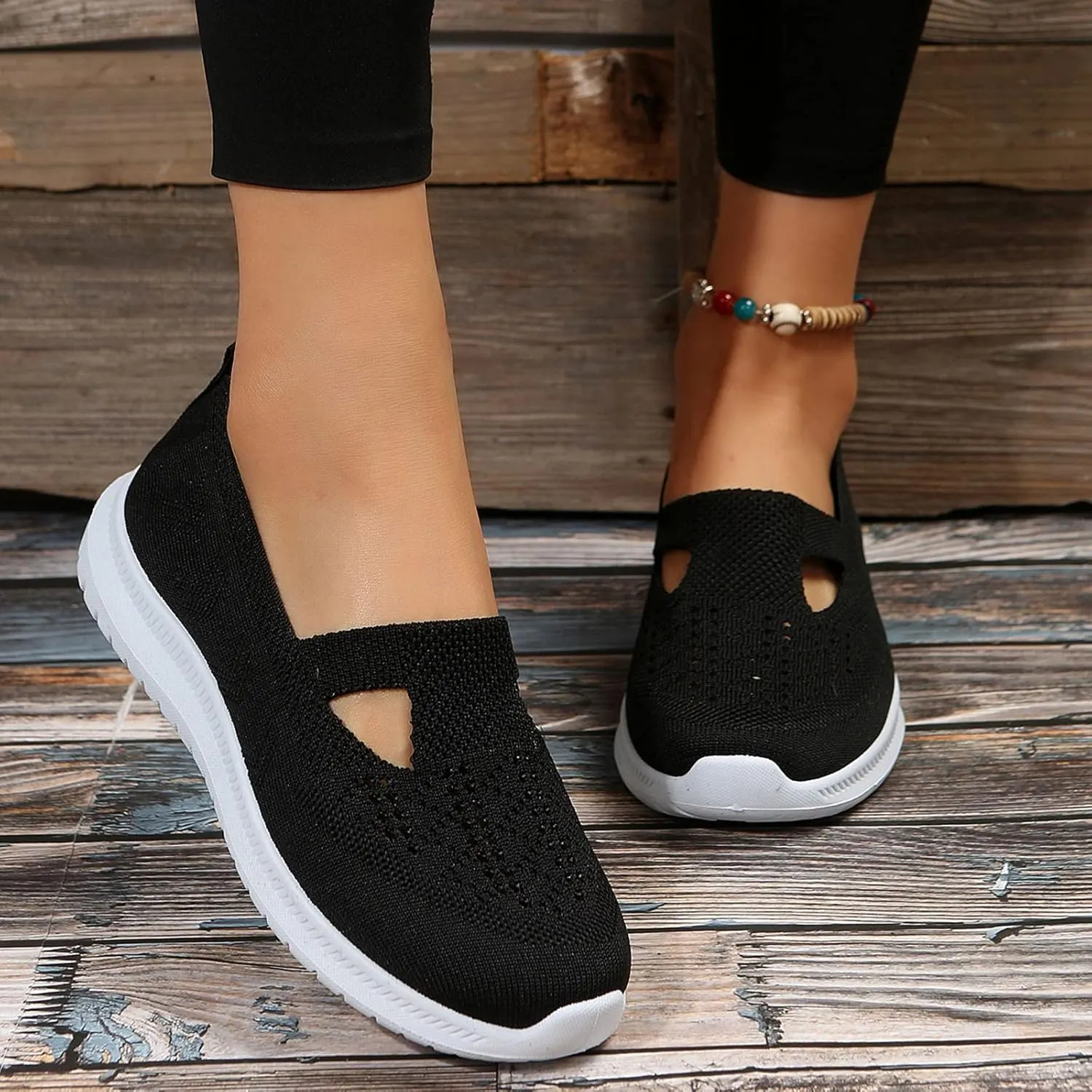 Womens Slip On Loafers Casual Comfortable Walking Shoes Lightweight Canvas Sneakers Non Slip Flat Flats