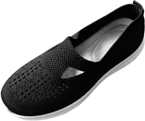 Womens Slip On Loafers Casual Comfortable Walking Shoes Lightweight Canvas Sneakers Non Slip Flat Flats