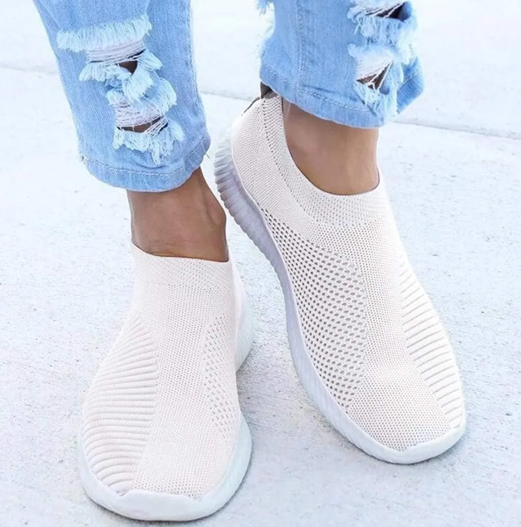 Women's Slip-on Shoes Wide Width Sneakers Hands Free Womens Tennis Shoes Cute Casual Tennis Shoes White Sneakers Slip On Tennis Shoe Loafers Dress Shoe