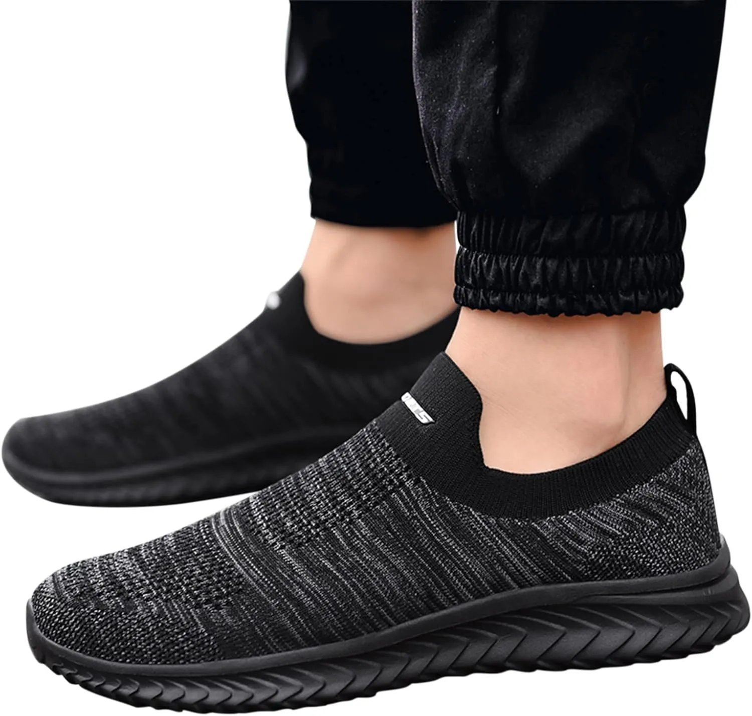Women's Slip On Sneakers Lightweight Breathable Non Slip Work Shoes Women Walking Men's Casual Shoes Walking Sneakers White Tennis Shoe White Loafers