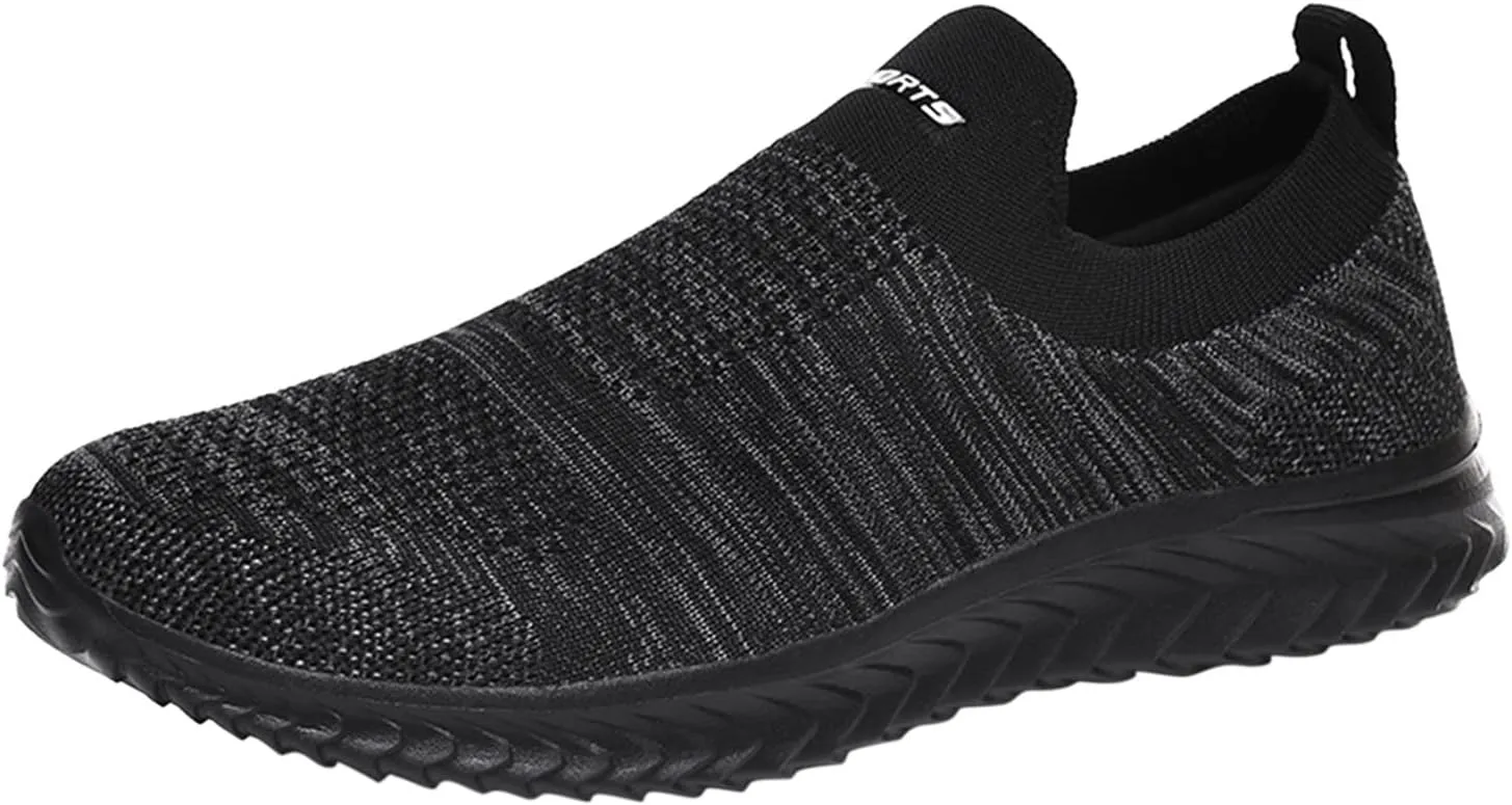 Women's Slip On Sneakers Lightweight Breathable Non Slip Work Shoes Women Walking Men's Casual Shoes Walking Sneakers White Tennis Shoe White Loafers