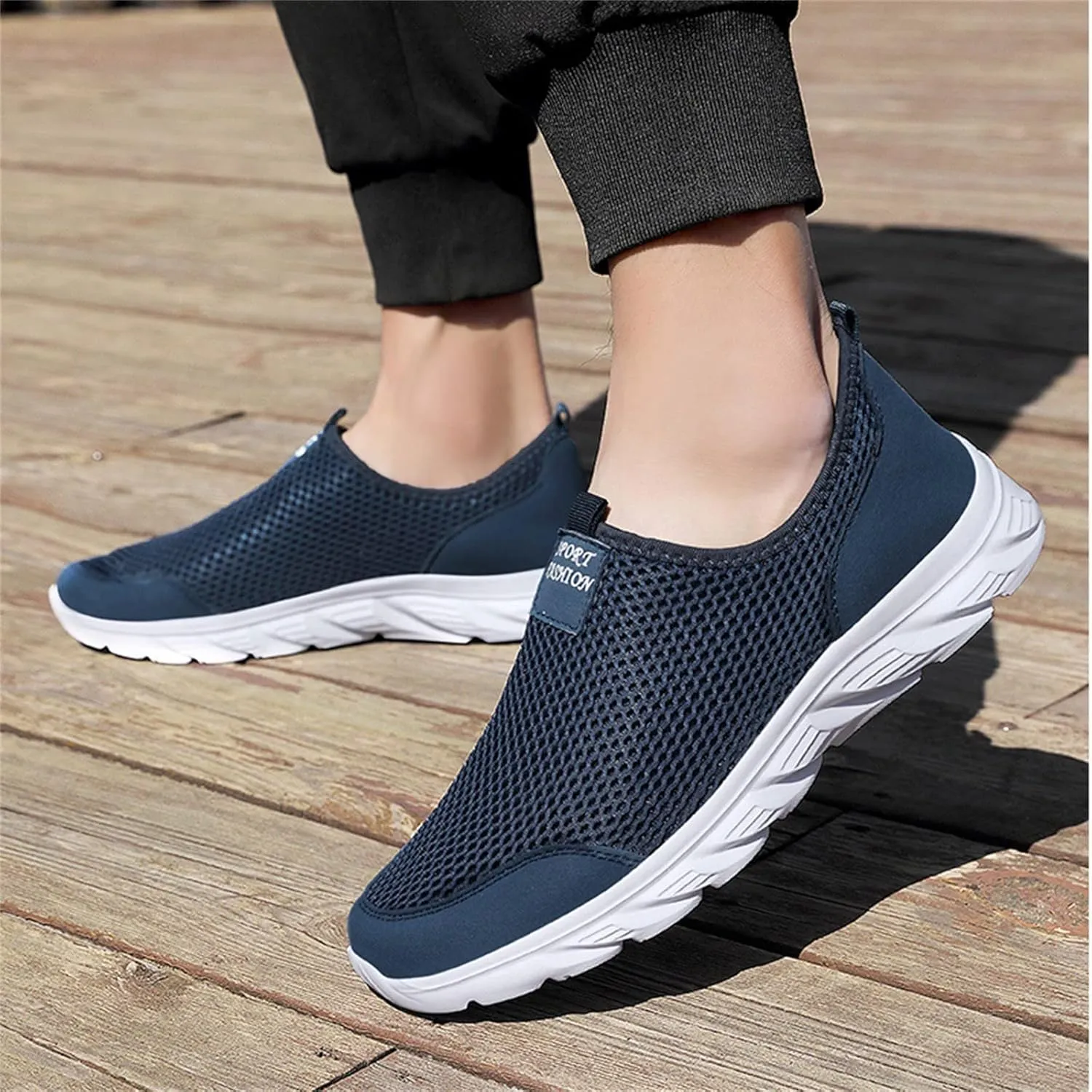 Womens Slip on Walking Shoes Comfort Lightweight Running Shoes for Men Casual Business Casual Shoes Black Sneakers Platform Tennis Shoe Loafers Shoe