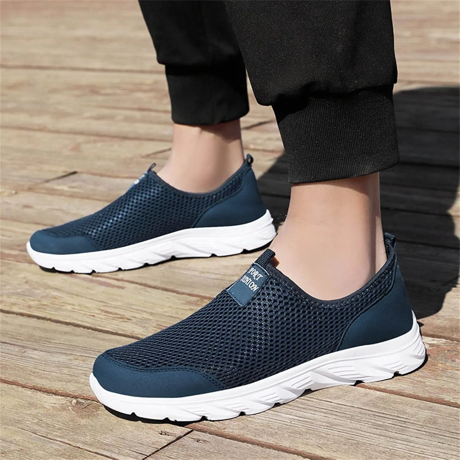 Womens Slip on Walking Shoes Comfort Lightweight Running Shoes for Men Casual Business Casual Shoes Black Sneakers Platform Tennis Shoe Loafers Shoe