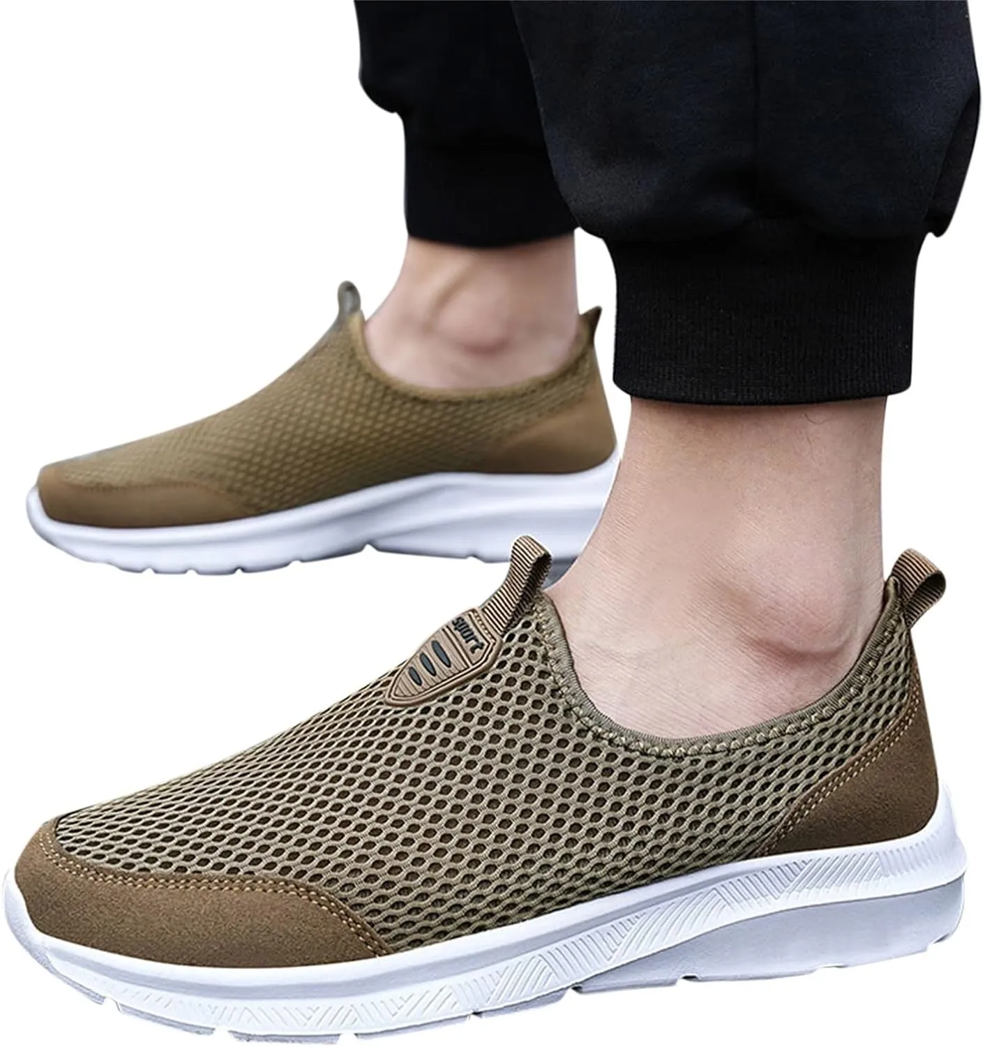Womens Slip On Walking Shoes Lightweight Breathable Non Slip Non Slip Work Shoes Women High Top Casual Work Shoes Brown Sneakers Steel Toe Tennis Shoe Loafers Dress Shoe