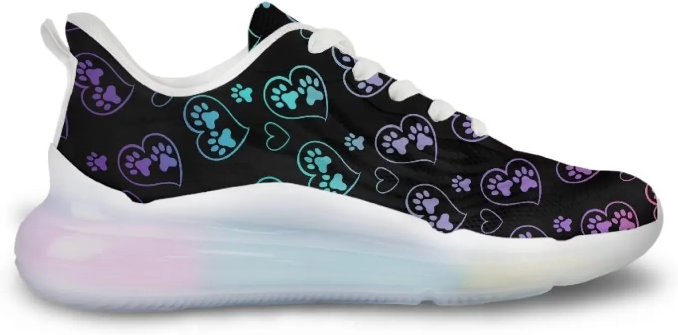 Women's Sneakers Lightweight Air Cushion Shoes Sports Running Tennis Shoes Non Slip Breathable Mesh Athletic Sneakers Walking Shoes US 6-11