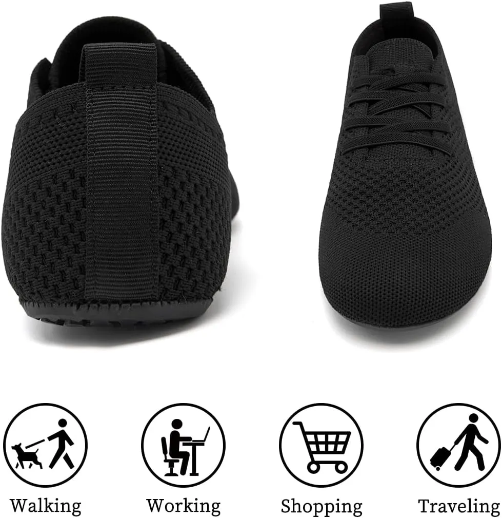 Women's Sneakers Walking Running Shoes Training Sport Gym Fitness Tennis Shoes Non Slip Barefoot Yoga Shoe Comfortable Lightweight Mesh Breathable Fashion Sneaker